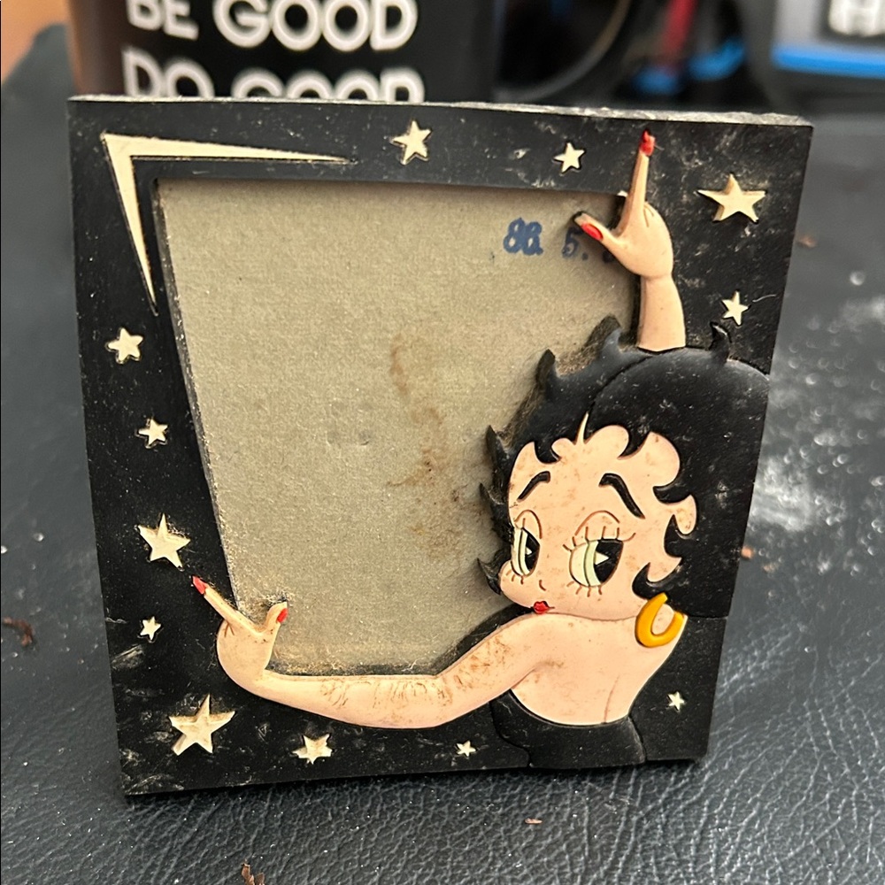 Betty Boop Starry Black Picture Frame